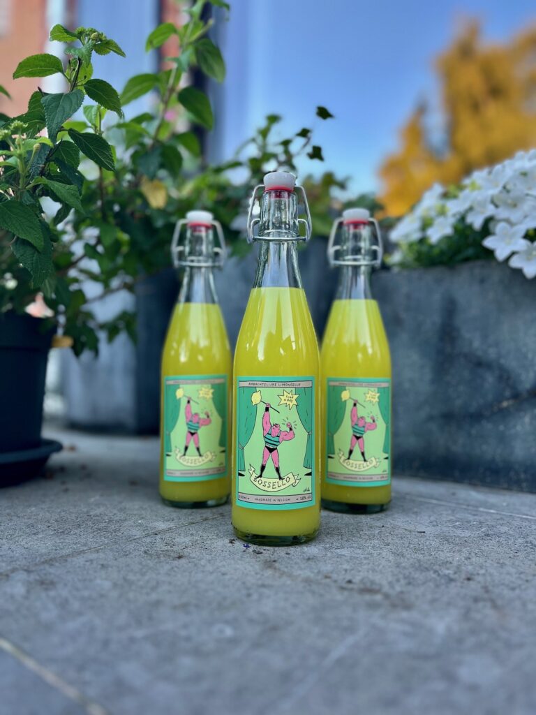 Bossello limoncello drank alcohol sterke drank bossello handmade in belgium citroen handgemaakt