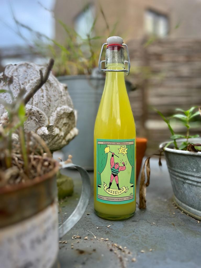 Bossello limoncello drank alcohol sterke drank bossello handmade in belgium citroen handgemaakt